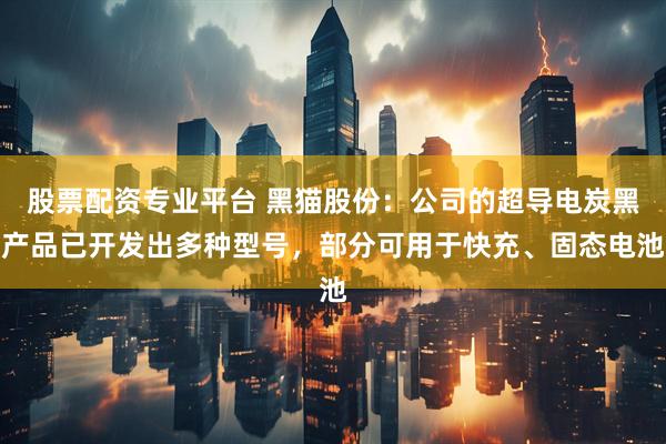 股票配资专业平台 黑猫股份：公司的超导电炭黑产品已开发出多种型号，部分可用于快充、固态电池