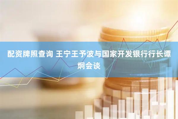配资牌照查询 王宁王予波与国家开发银行行长谭炯会谈
